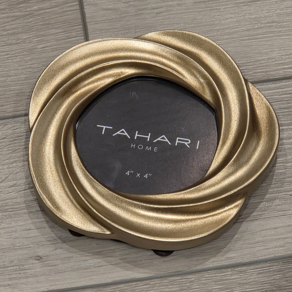 Gold Swirl Photo Frame by Tahari 4x4 Home